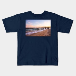 Dromana Pier, Dromana, Mornington Peninsula, Victoria, Australia Kids T-Shirt